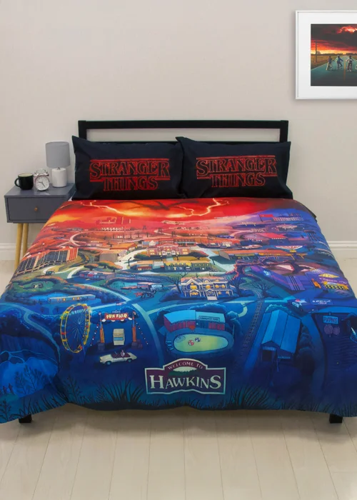 Stranger Things Town Panel Duvet Set - Single Image 5