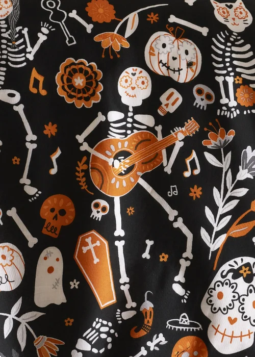 Bedlam Halloween Day of the Dead Duvet Cover Set - Single Image 3