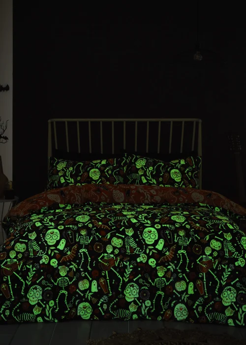 Bedlam Halloween Day of the Dead Duvet Cover Set - Single Image 5