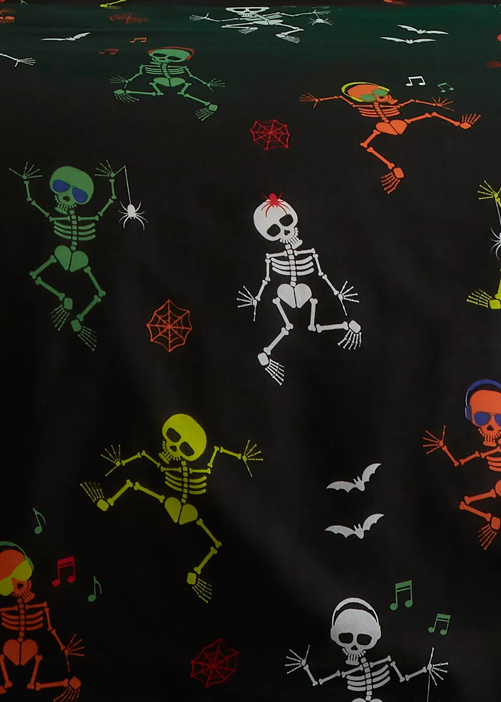 Bedlam Halloween Dancing Skeletons Duvet Cover Set - Single Image 5