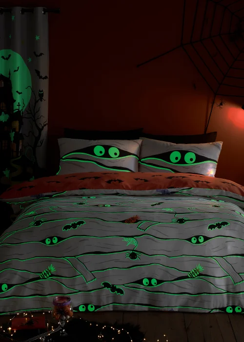 Bedlam Halloween Mummy Duvet Cover Set - Single Image 3