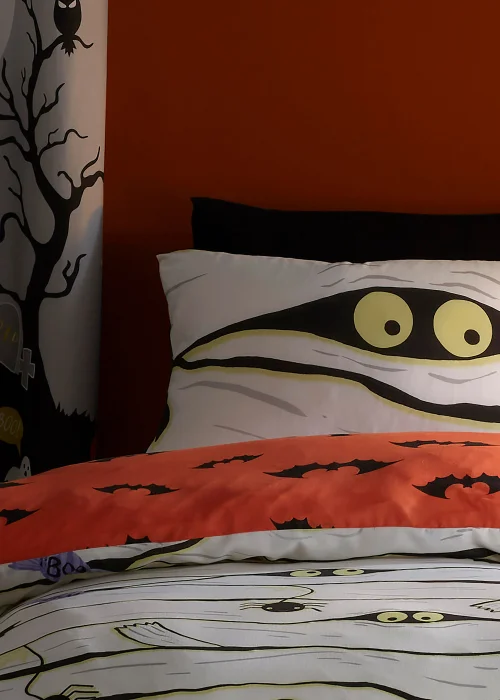 Bedlam Halloween Mummy Duvet Cover Set - Single Image 4