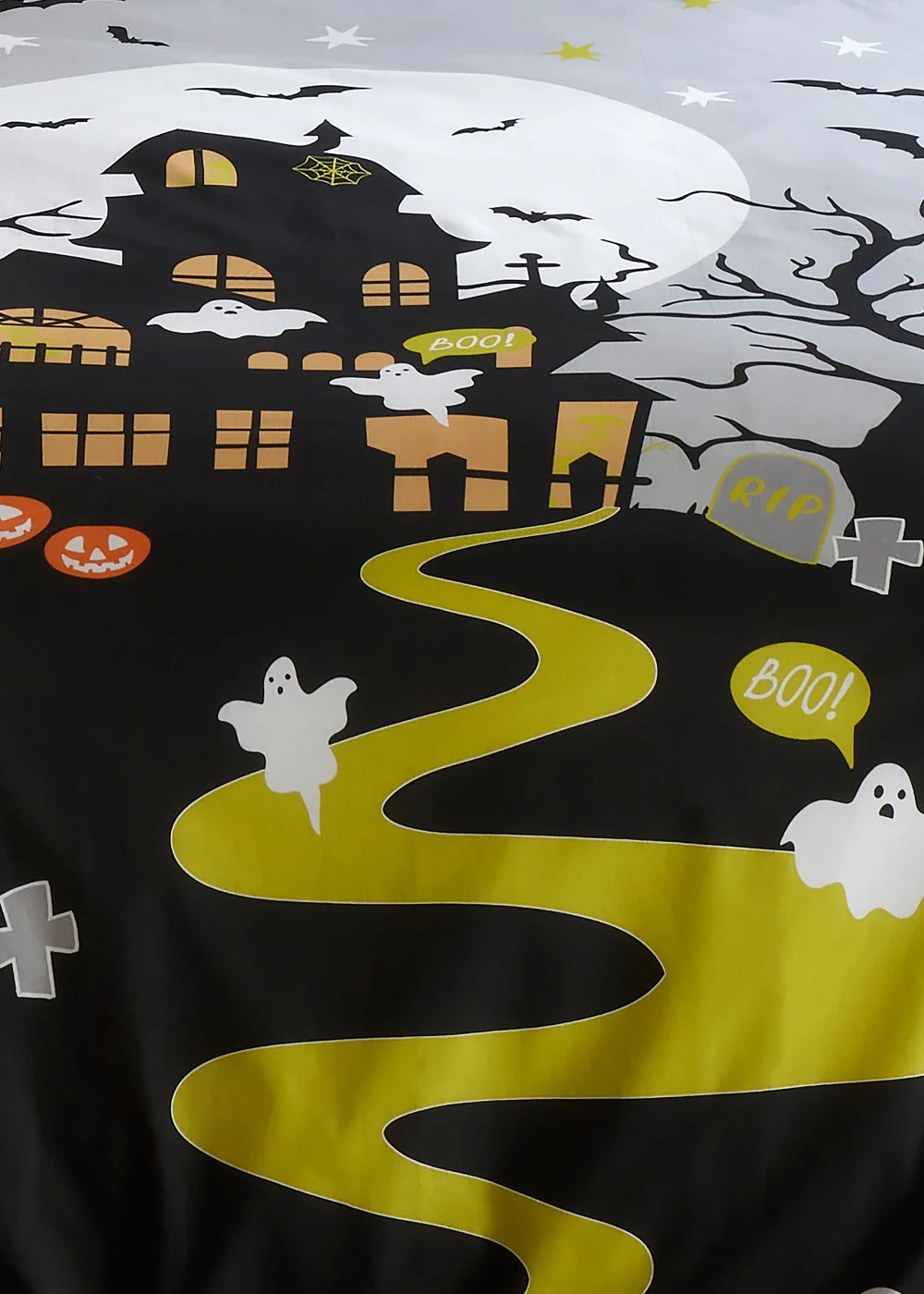 Bedlam Halloween Haunted House Duvet Cover Set - Single Image 4