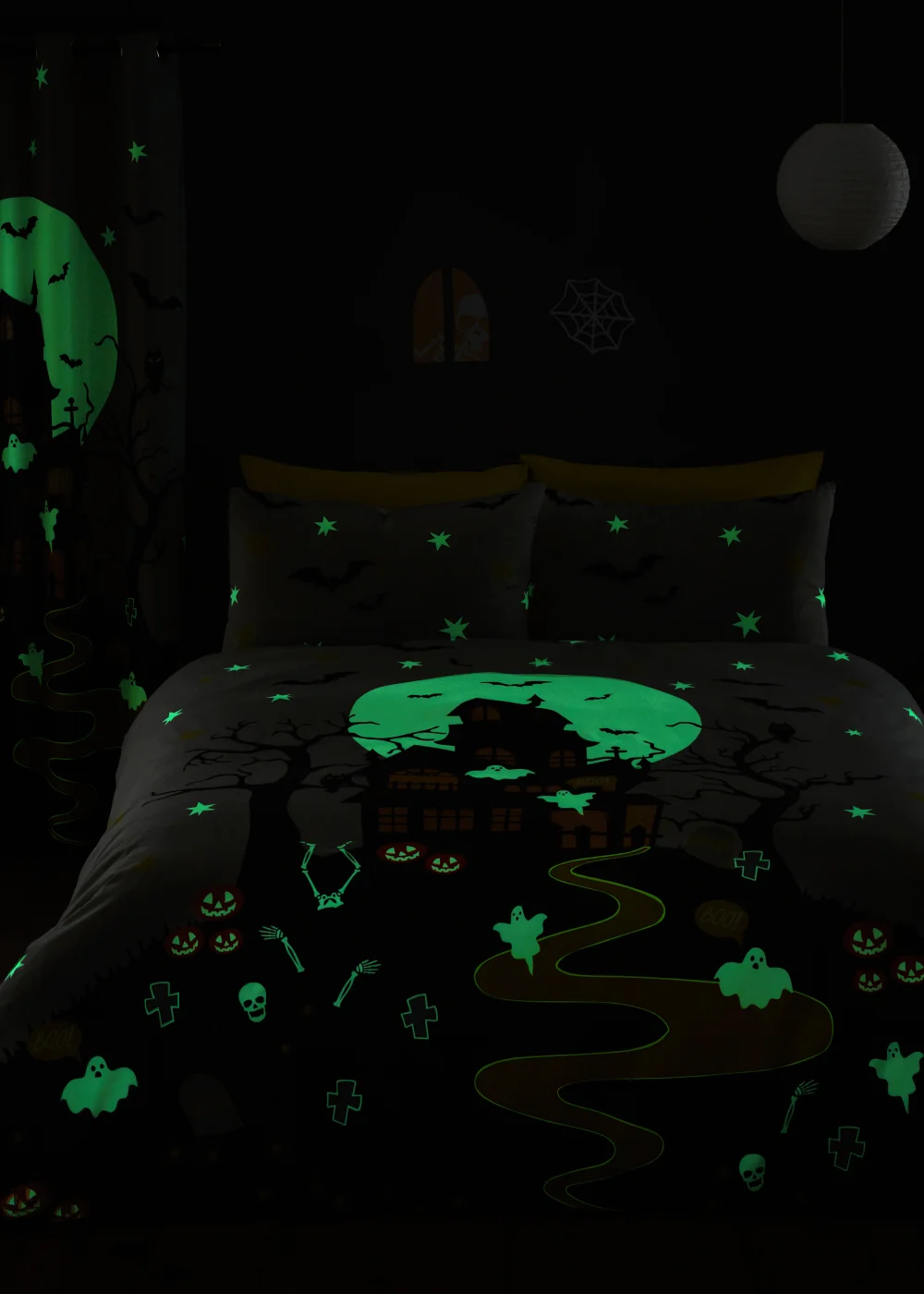Bedlam Halloween Haunted House Duvet Cover Set - Single Image 2