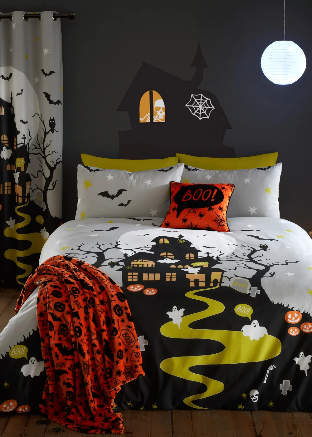 Bedlam Halloween Haunted House Duvet Cover Set - Single Image 5