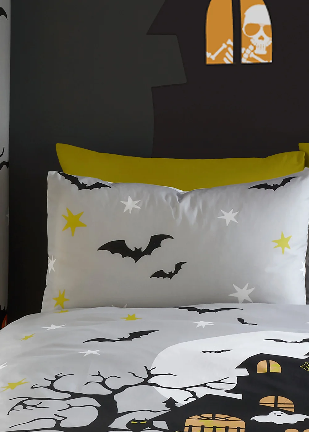 Bedlam Halloween Haunted House Duvet Cover Set - Single Image 3