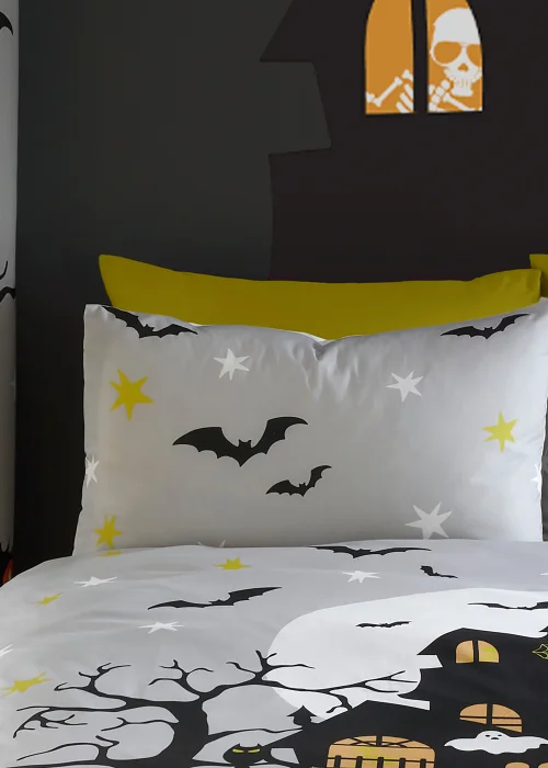 Bedlam Halloween Haunted House Duvet Cover Set - Single Image 3