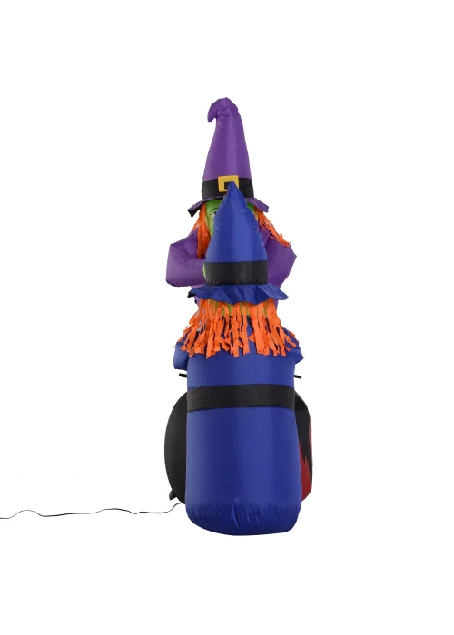 HOMCOM Inflatable Witches (170cm x 60cm x 180cm) - One Size Image 5