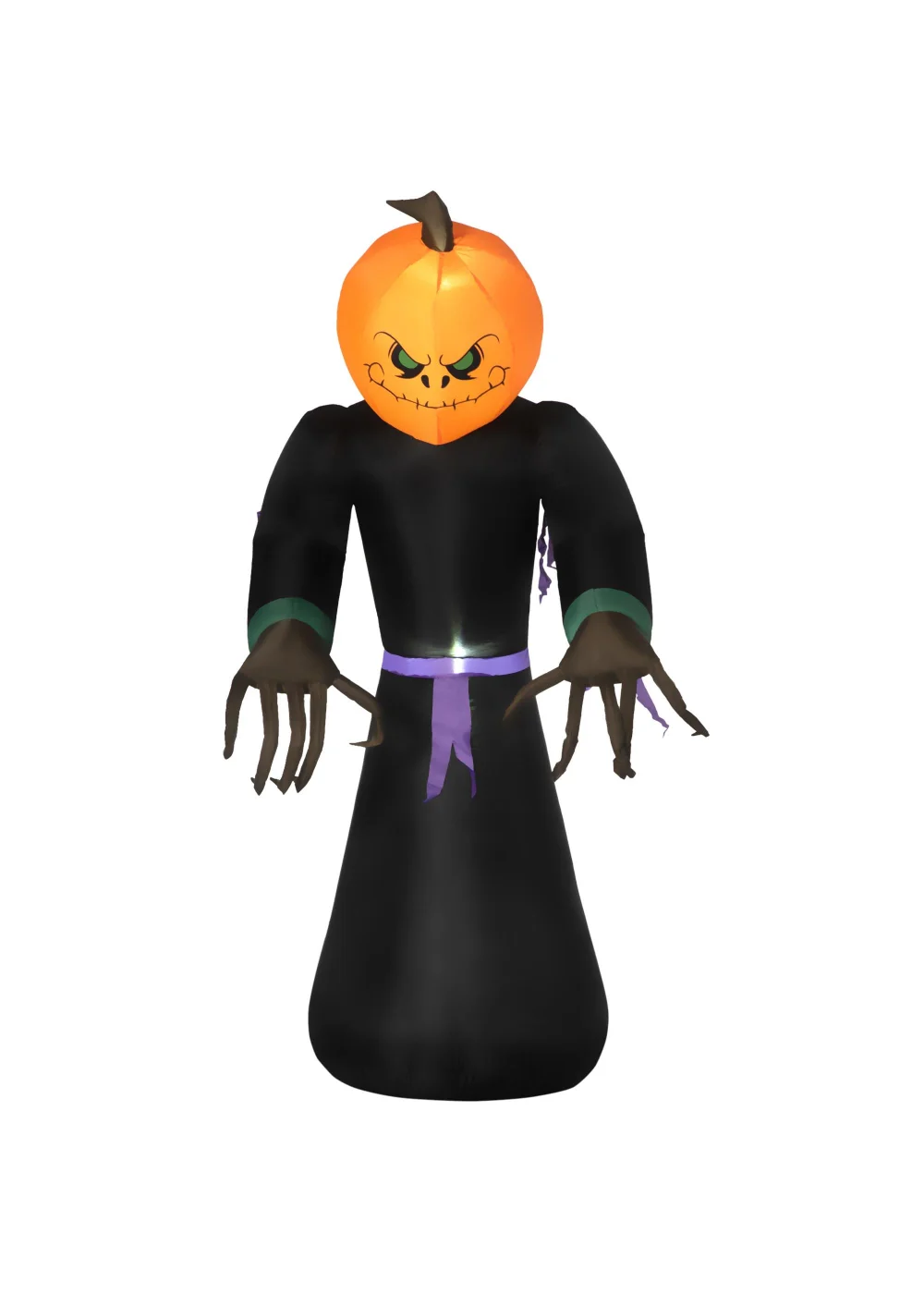 HOMCOM LED Inflatable Pumpkin Ghost Head Monster Vampire (110cm x 66cm x 210cm) - No Size Image 1