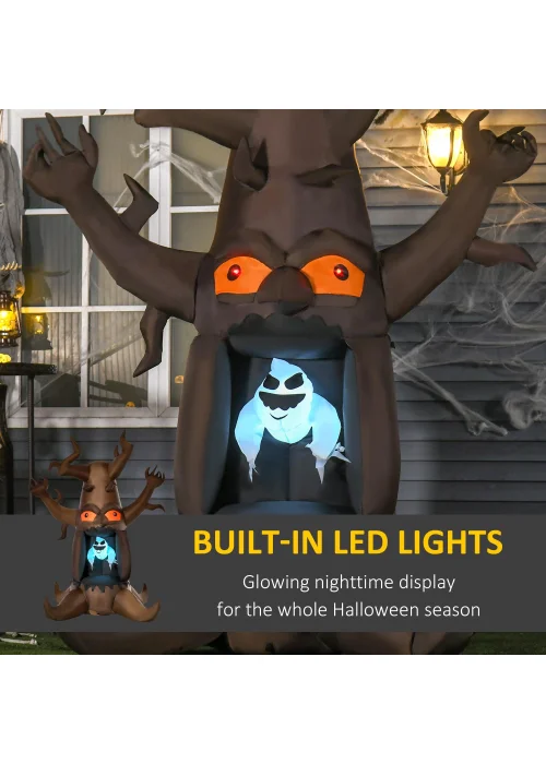HOMCOM LED Inflatable Floating Ghost Tree (180cm x 140cm x 240cm) - One Size Image 4