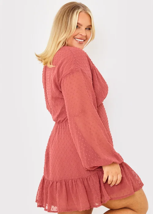 In the Style Danielle Rust Balloon Sleeve Mini Dress - 12 Image 7