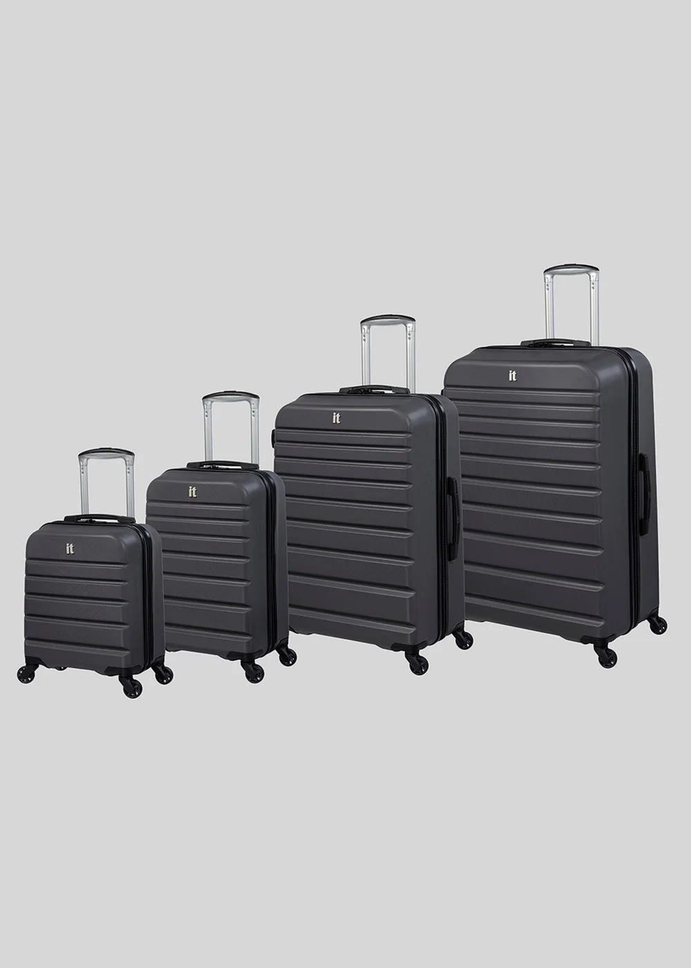 IT Luggage Grey Navigator Suitcase - UNDERSEAT Image 1