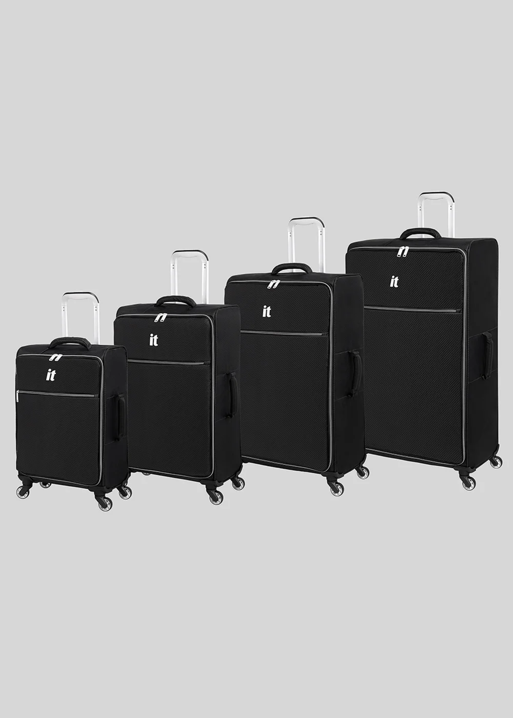 IT Luggage Black Navigator Soft Suitcase - Cabin Image 1