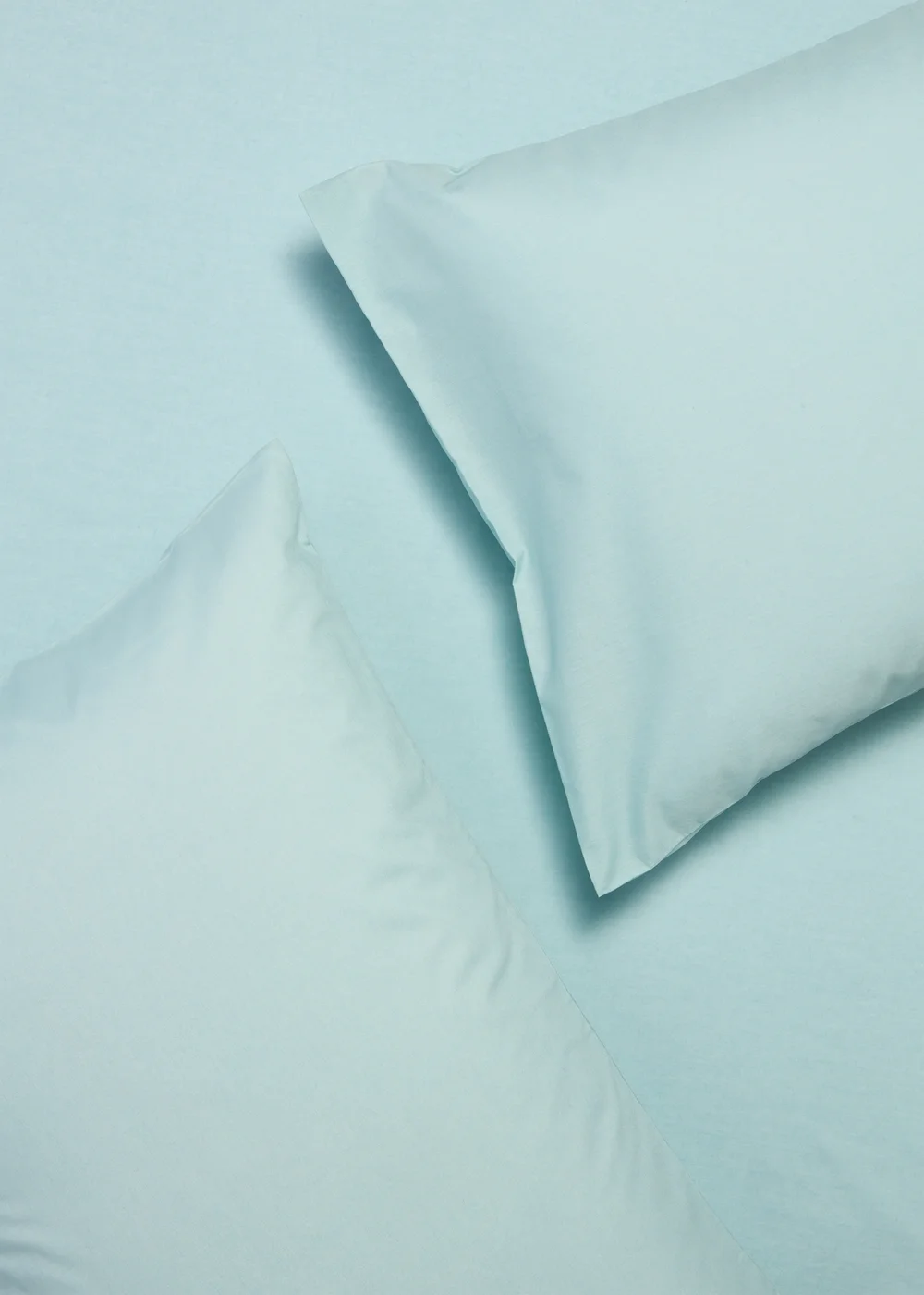 2 Pack Blue Polycotton Housewife Pillowcases Image 1