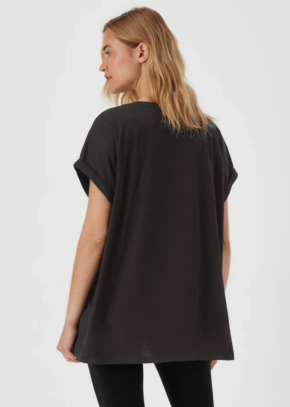 Papaya Curve Black Star Print T-Shirt - 18 Image 2