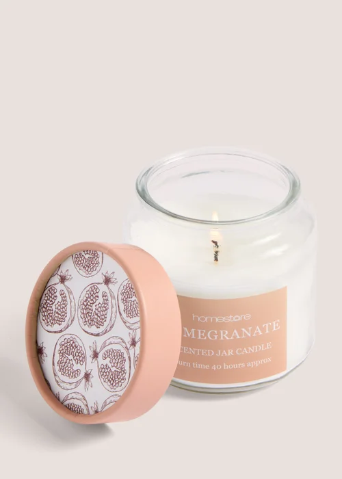 Pomegranate Scented Jar Candle Image 2
