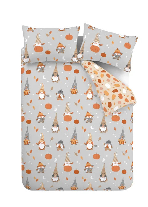 Catherine Lansfield Brushed Autumn Gonks Duvet Cover Set - Single Image 5