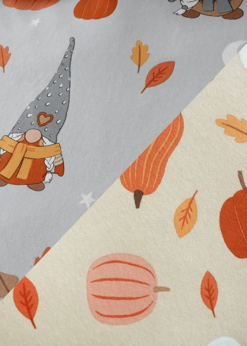 Catherine Lansfield Brushed Autumn Gonks Duvet Cover Set - Single Image 4