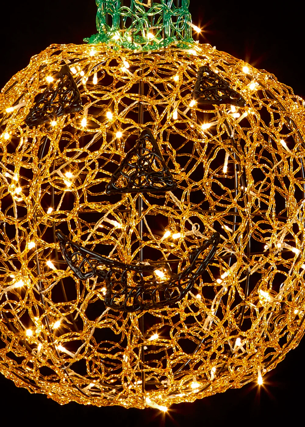 Premier Decorations Soft Acrylic Pumpkin with Warm White LEDs (60cm) - One Size Image 2