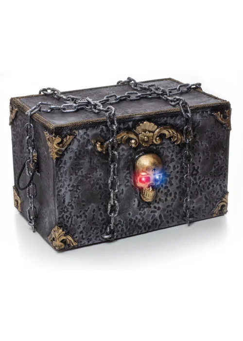 Premier Decorations Battery Operated Pirate Box with Sound Light and Vibrations (50cm) - One Size Image 1