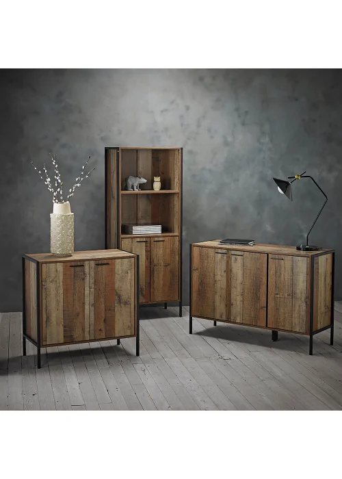 LPD Furniture Hoxton Bookcase-Display Cabinet (1600x400x638mm) - No Size Image 3