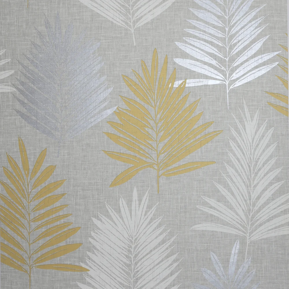 Arthouse Linen Palm Wallpaper - One Size Image 1