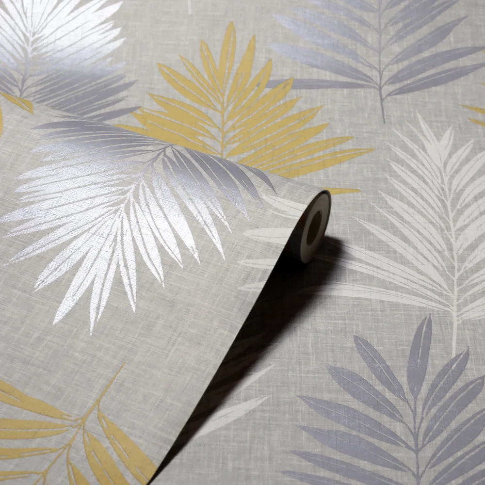 Arthouse Linen Palm Wallpaper - One Size Image 5