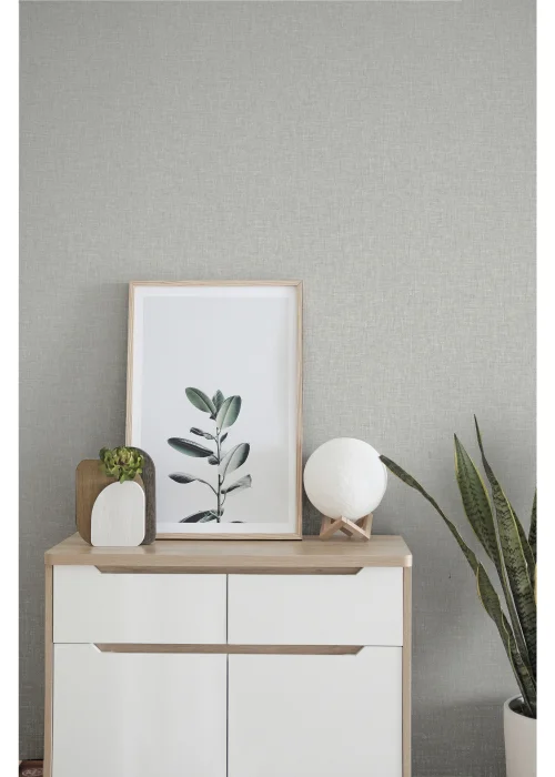 Arthouse Linen Texture Wallpaper - One Size Image 3