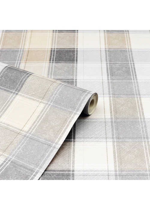 Arthouse Country Check Wallpaper - One Size Image 5