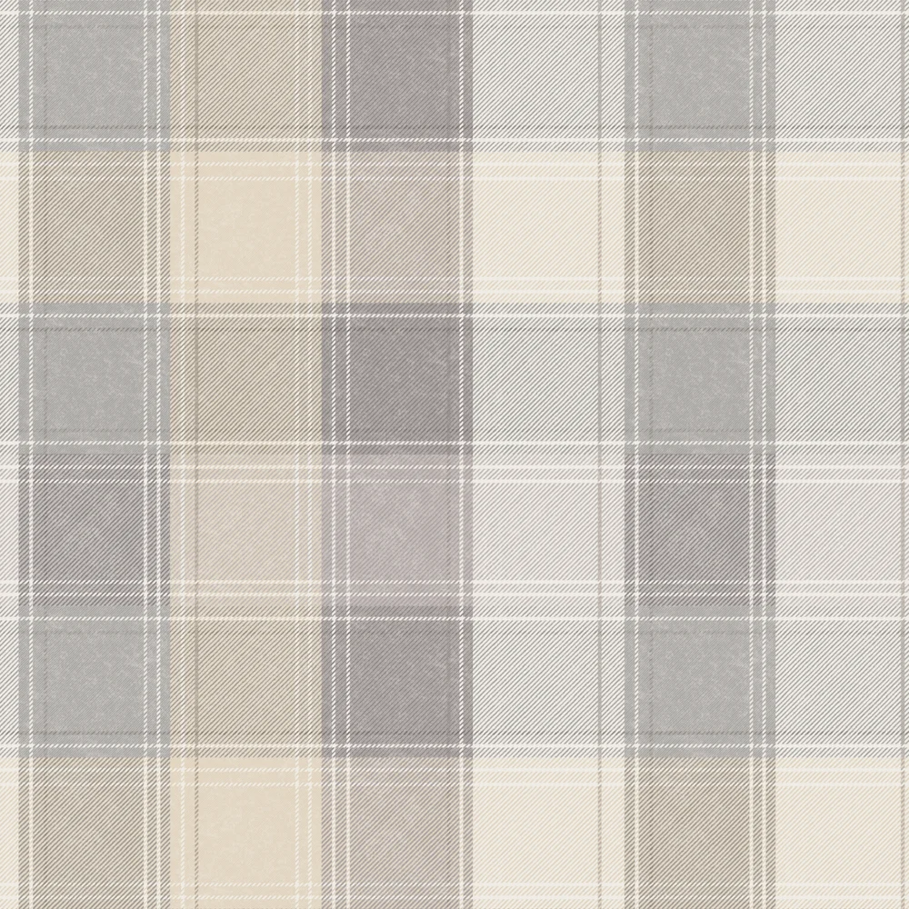 Arthouse Country Check Wallpaper - One Size Image 1