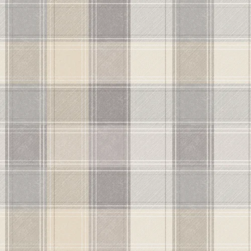 Arthouse Country Check Wallpaper - One Size Image 1