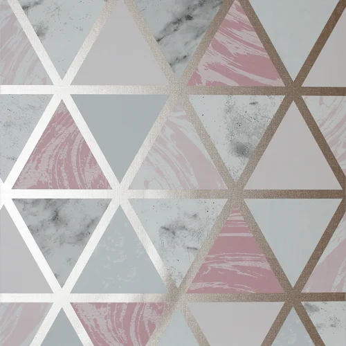 Arthouse Marble Geo Wallpaper - One Size Image 1