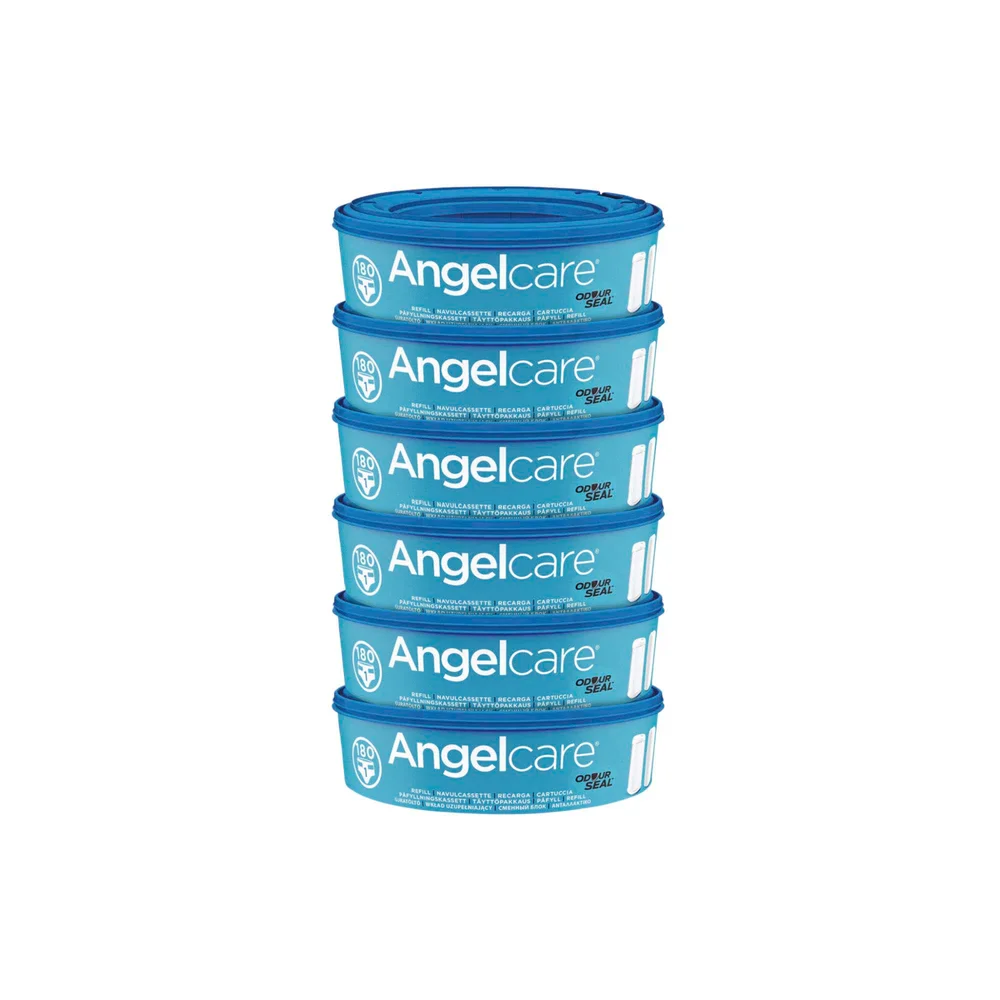 Angelcare 6 Pack Nappy Disposal Refill Cassettes - One Size Image 1