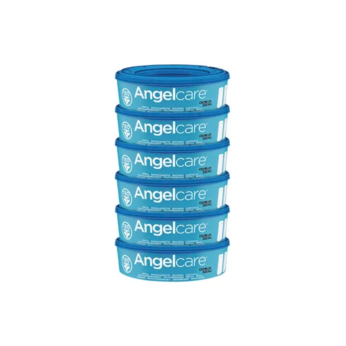 Angelcare 6 Pack Nappy Disposal Refill Cassettes - One Size Image 1