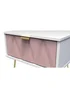 Swift Prism 1 Drawer Bedside Table (41cm x 39.5cm x 45cm) - One Size Image 4