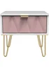 Swift Prism 1 Drawer Bedside Table (41cm x 39.5cm x 45cm) - One Size Image 1