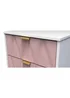 Swift Prism 2 Drawer Bedside Table (50.5cm x 41.5cm x 39.5cm) - One Size Image 4
