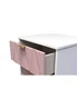 Swift Prism 2 Drawer Bedside Table (50.5cm x 41.5cm x 39.5cm) - One Size Image 2