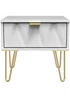 Swift Prism 1 Drawer Bedside Table (41cm x 39.5cm x 45cm) - One Size Image 1