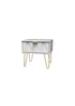Swift Prism 1 Drawer Bedside Table (41cm x 39.5cm x 45cm) - One Size Image 3