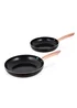 Tower Linear Rose Gold 2 Piece Frying Pan Set - One Size Image 1