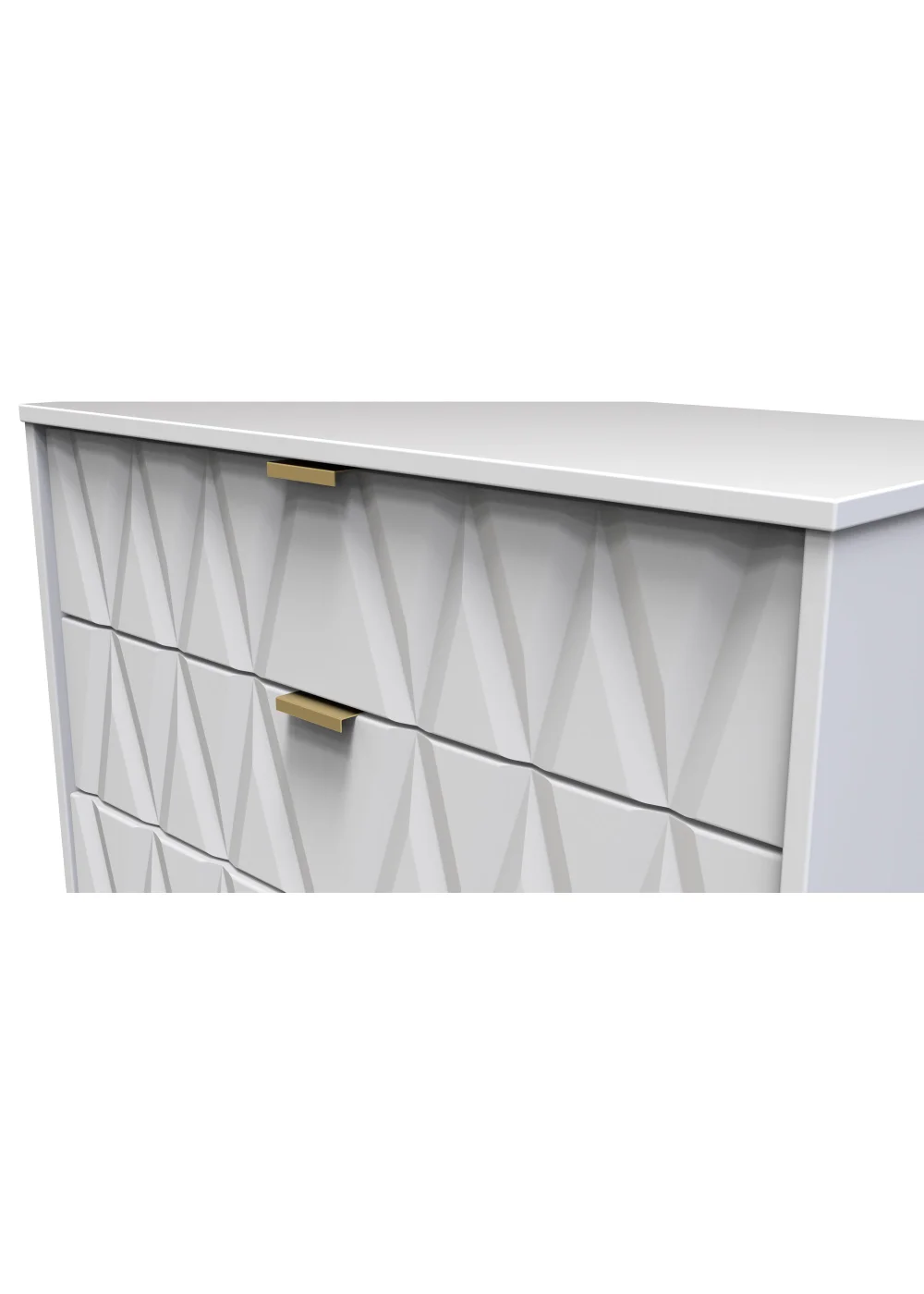 Ready Assembled Prism 5 Drawer Chest - One Size Image 4