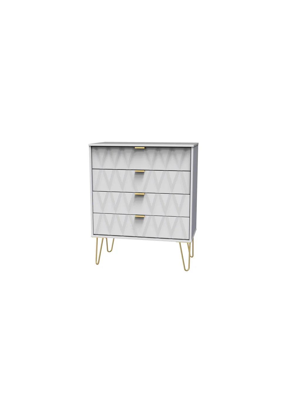 Ready Assembled Prism 4 Drawer Chest - One Size Image 3