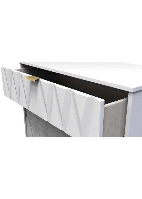 Ready Assembled Prism 4 Drawer Chest - One Size Image 2
