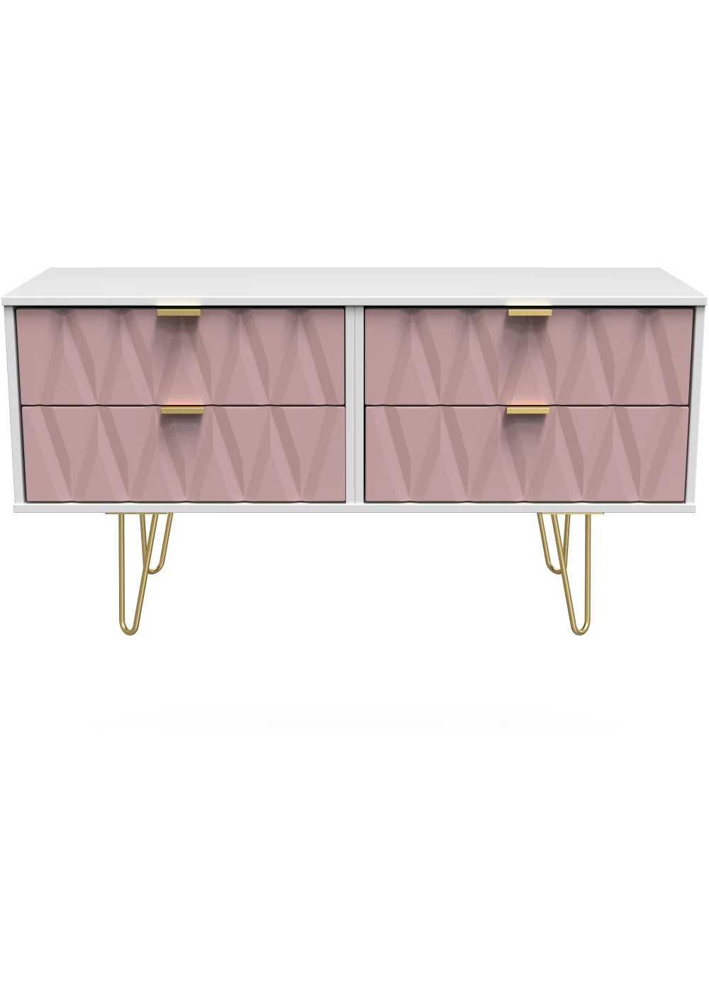 Swift Prism 4 Drawer End of Bed Chest (50.5cm x 41.5cm x 112cm) - One Size Image 1