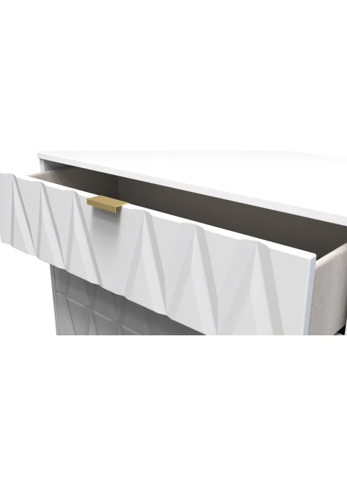 Ready Assembled Prism 3 Drawer Chest - One Size Image 5