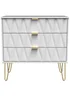Ready Assembled Prism 3 Drawer Chest - One Size Image 1