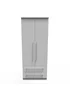 Swift Sherwood 2 Drawer Wardrobe (182.5cm x 53cm x 74cm) - One Size Image 1