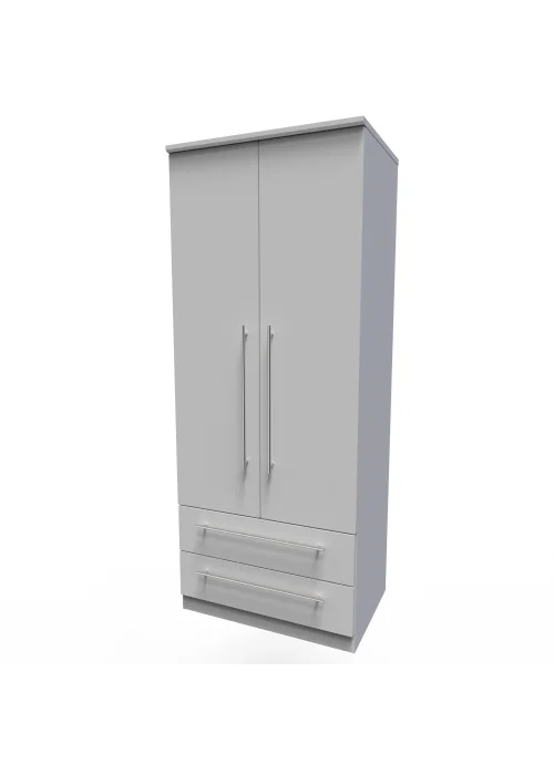 Swift Sherwood 2 Drawer Wardrobe (182.5cm x 53cm x 74cm) - One Size Image 3