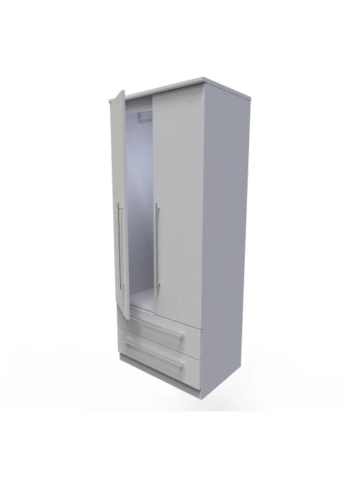 Swift Sherwood 2 Drawer Wardrobe (182.5cm x 53cm x 74cm) - One Size Image 2